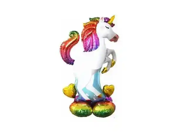 Globo Foil Unicornio Con Base de Globo 127 x 72 cm