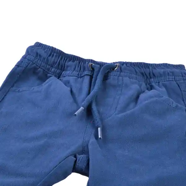 Pantalón Gabardina Bebé Niño Azul Marino Talla 6 M Pillin