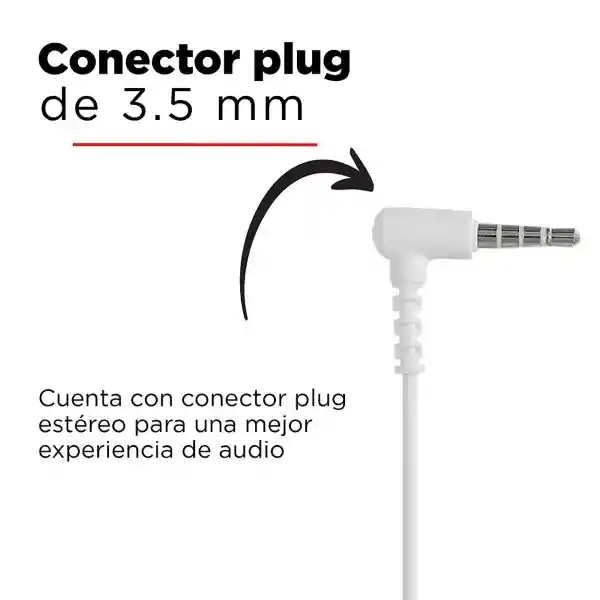 Miniso Audífonos Con Cable y Funda Tipo Cápsula Blanco