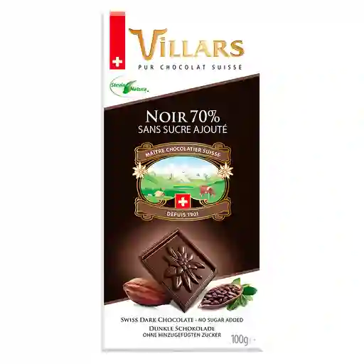 Villars Chocolate Amargo 70% Stevia