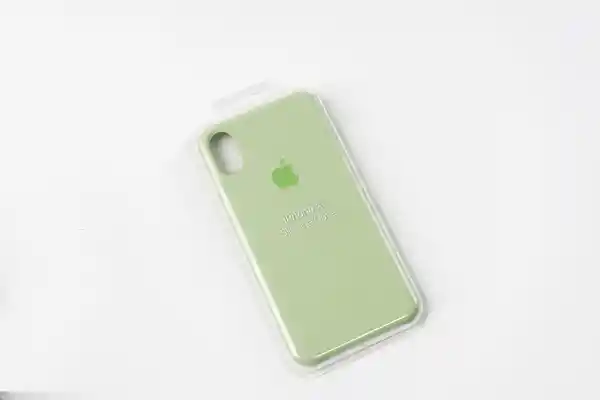 Silicone Case Verde Para iPhone X/XS