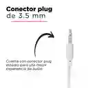 Miniso Audifonos De Cable Con Estuche En Forma De Capsula Blanco