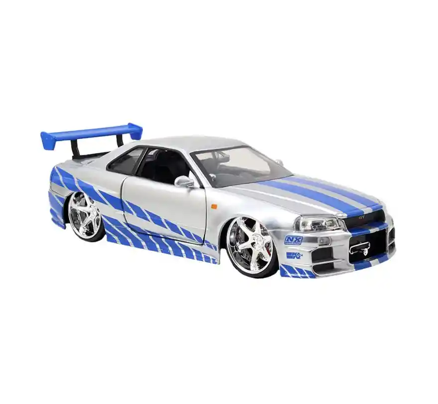 Vehículo Rápido y Furioso Nissan Skyline Gt-R 1:32 Blanco