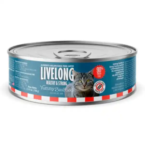 Livelong Alimento Húmedo Gato Natural Receta Delicias Del Mar