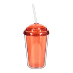 Vaso Con Tapa y Bombilla 480 mL Casaideas