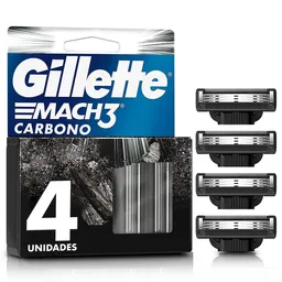Gillette Repuesto de Afeitar Mach3 Carbono