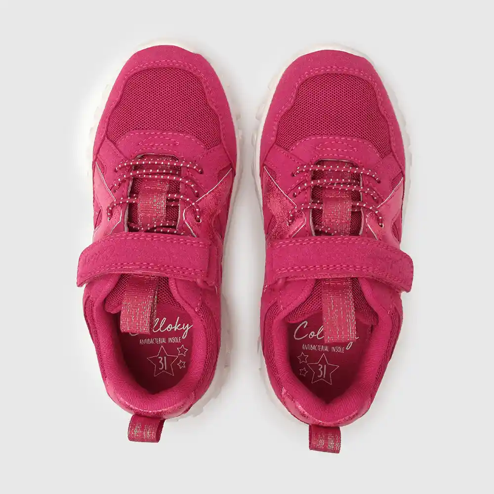 Zapatillas Urbana Suela Chunky Niña Fucsia Talla 35