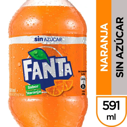 Fanta Gaseosa Sabor Naranja sin Azúcar