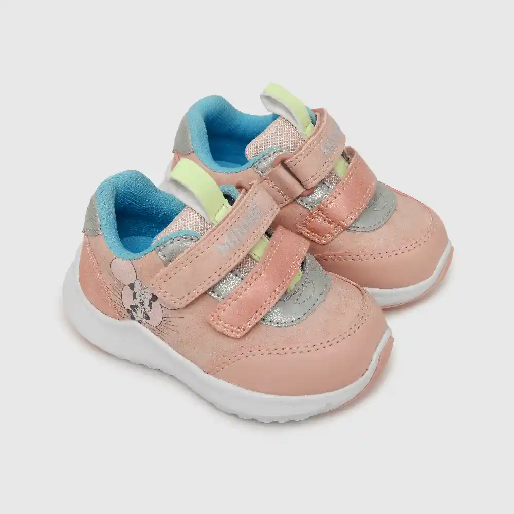 Zapatillas Minnie Niña Rosado Talla 20