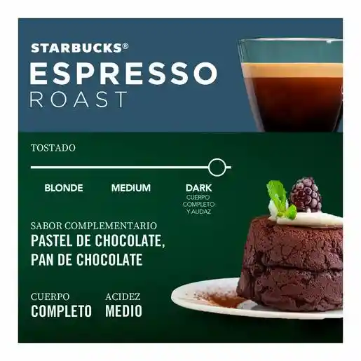 Starbucks Café Espresso Roast en Cápsulas