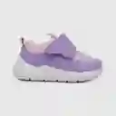 Zapatillas Deportiva Velcro Caña Baja Niña Morado 23