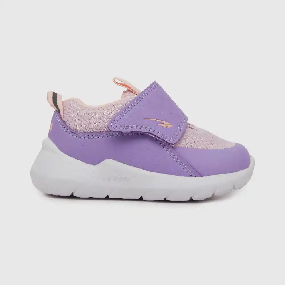 Zapatillas Deportiva Velcro Caña Baja Niña Morado 23