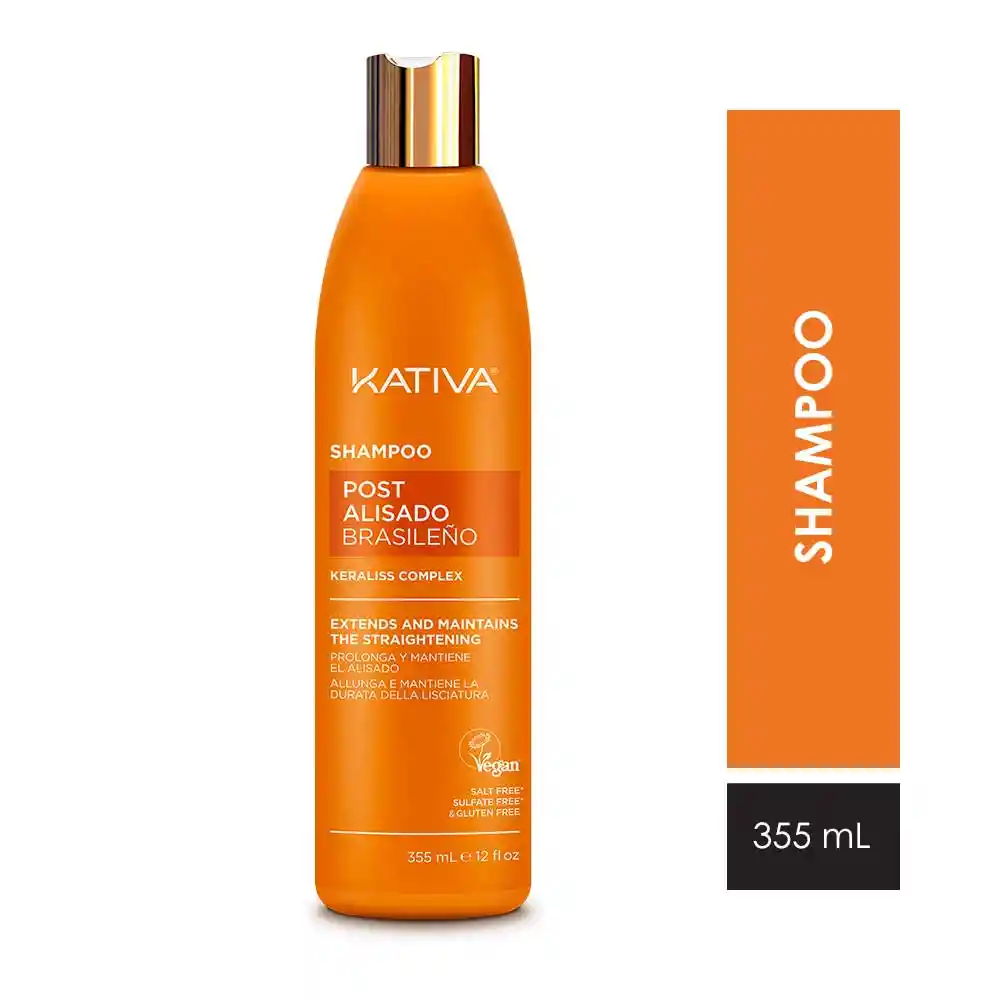 Shampoo Kativa Post Alisado Brasileño