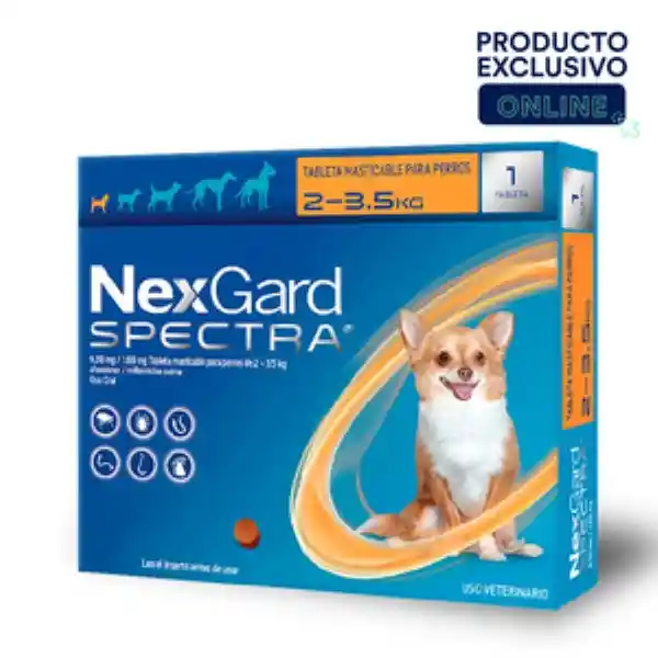 Nexgard Antiparasitario Spectra 2-3.5 Kg