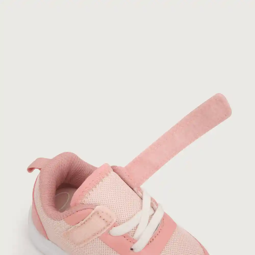 Zapatillas Deportiva Liviana Niña Rosado/blanco Talla 26