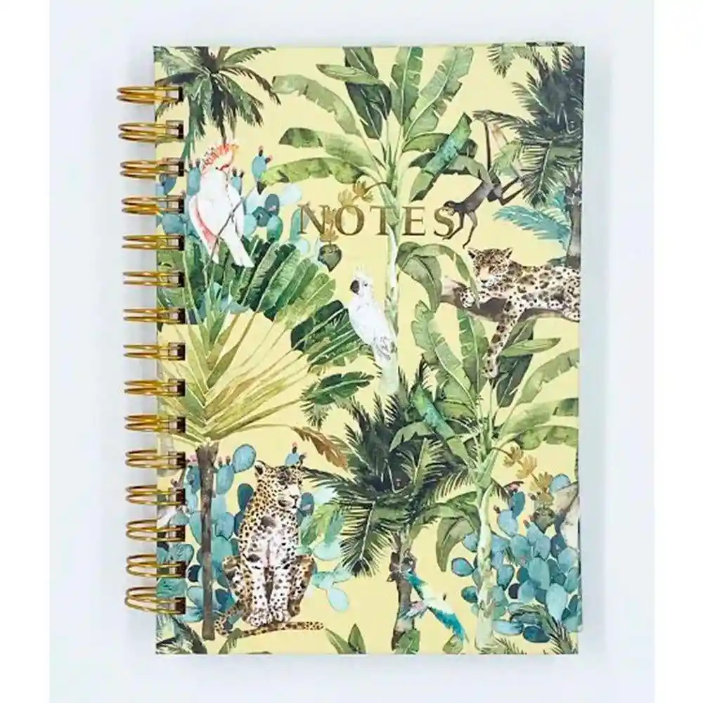 Libreta A5 Anillado Lineas Tigres Tangerine