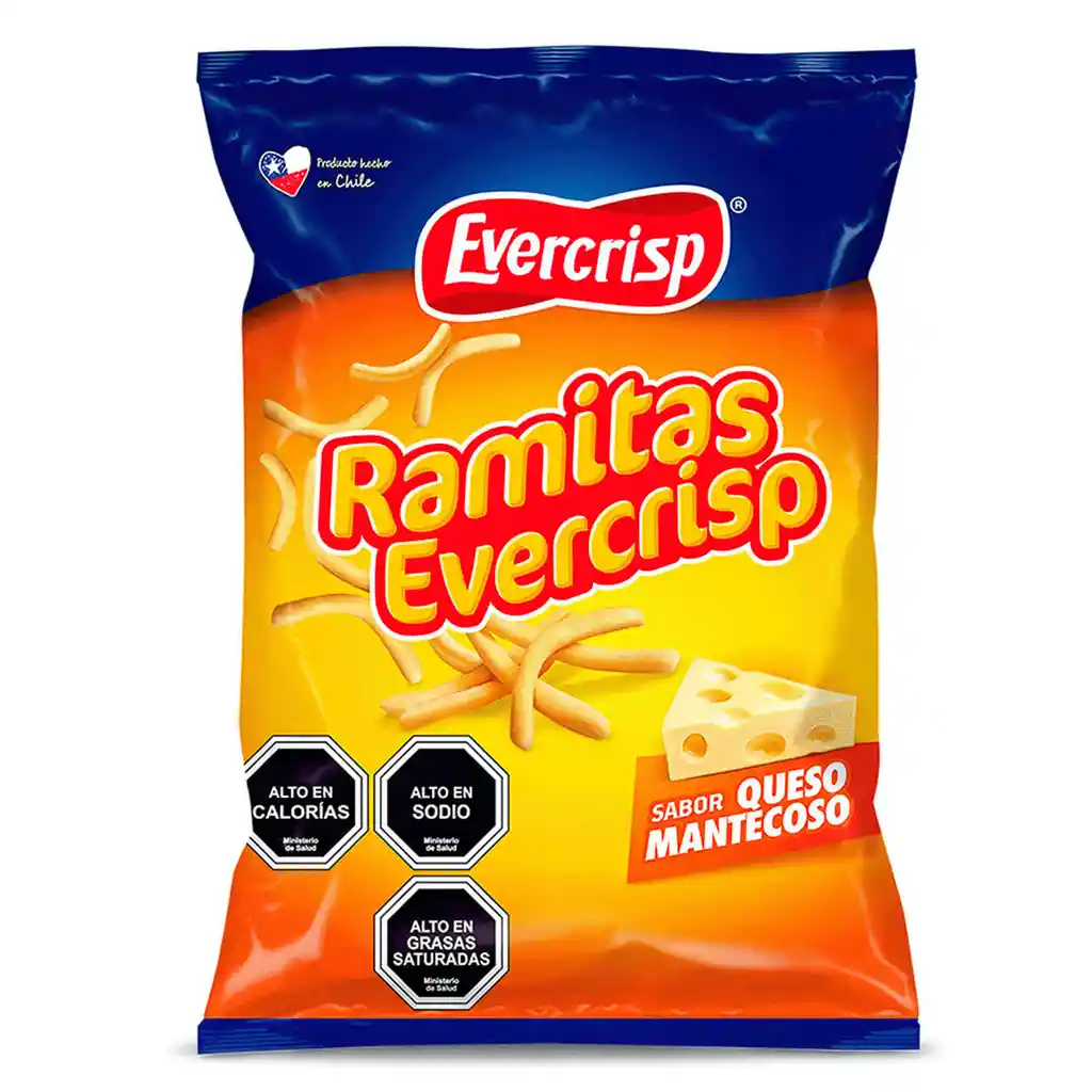 Evercrisp Snack Ramitas Sabor Queso Mantecoso