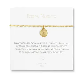 Pulsera Padre Nuestro Gold