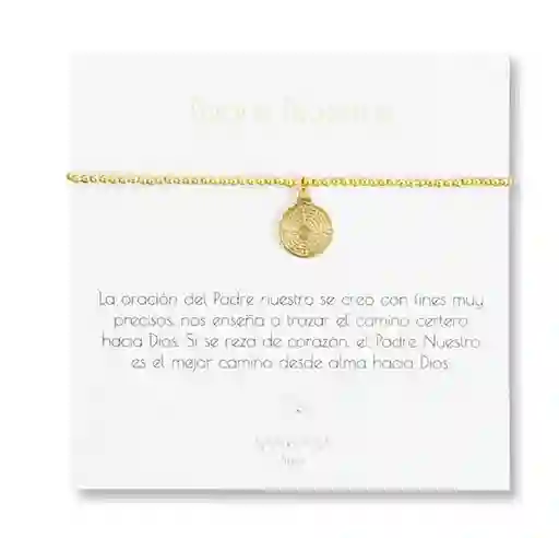 Pulsera Padre Nuestro Gold