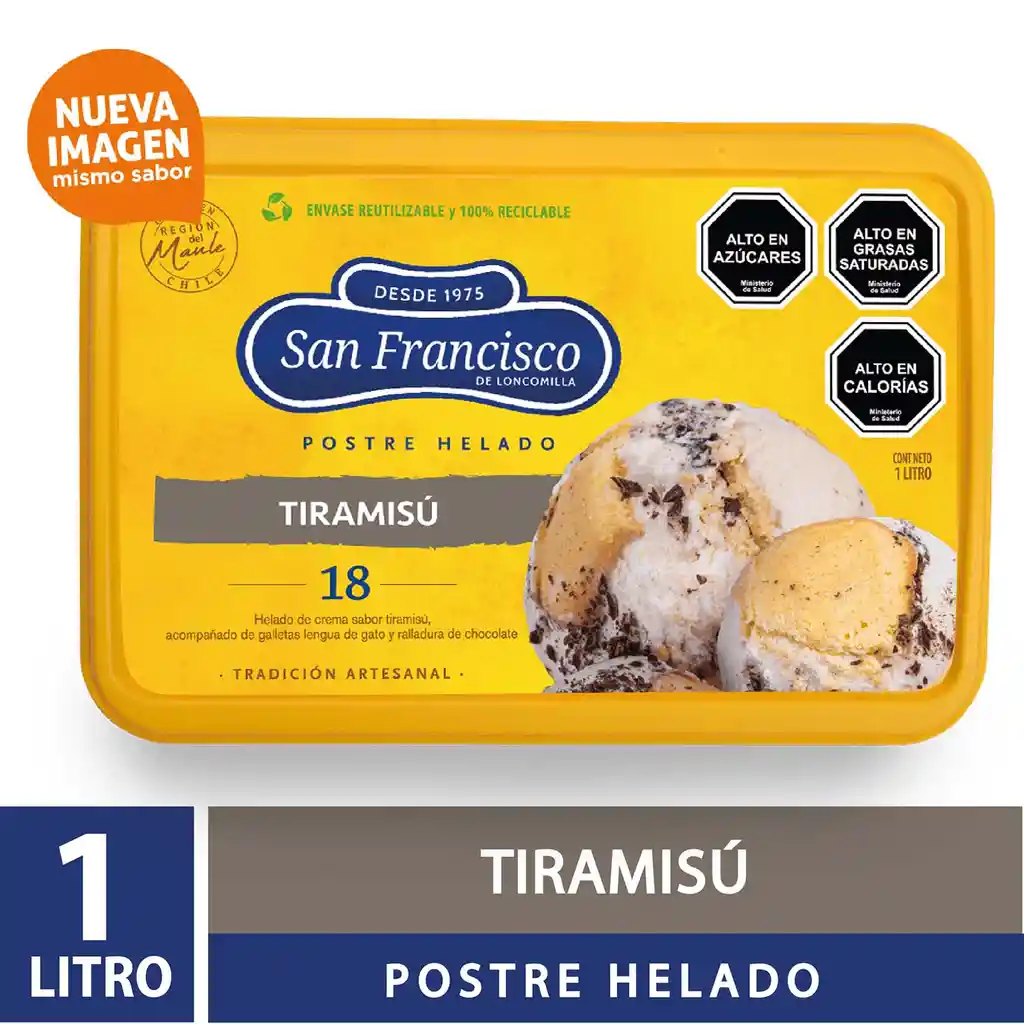 San Francisco De LoncomillaPostre Helado De Tiramisu