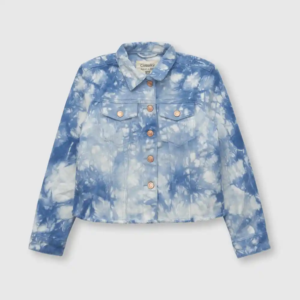 Chaqueta Tie Dyed De Niña Azul Talla 10a