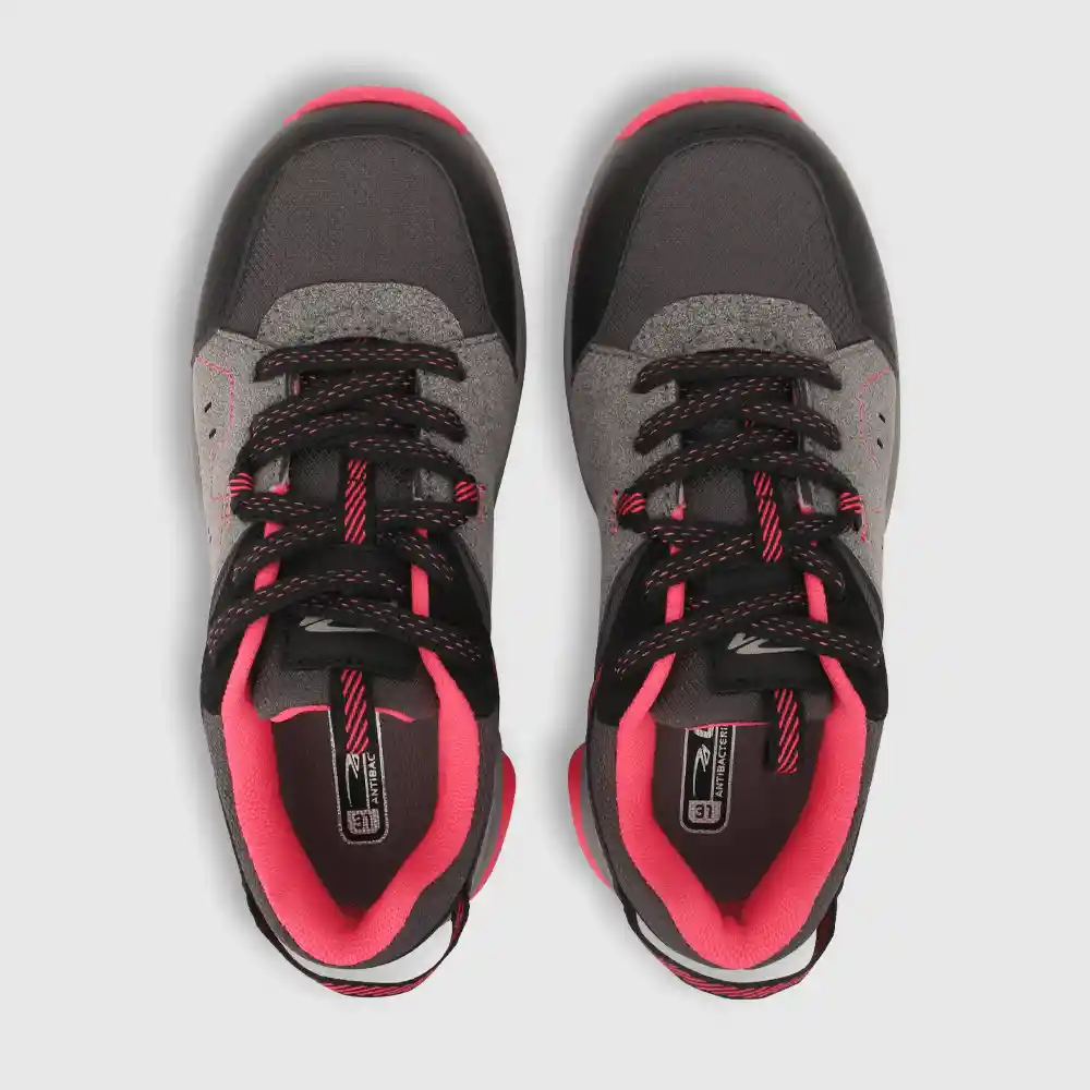 Zapatillas Outdoor Para Niña Gris Talla 29