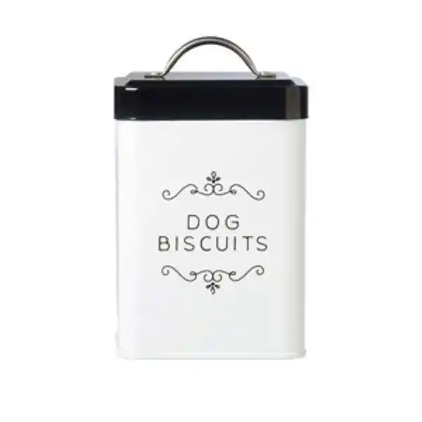 Amici Pet Contenedor de Metal Para Snacks Diseño Dog Biscuits