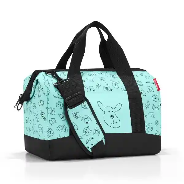 Bolso de Viaje Allrounder Cats And Dogs Mint M Reisenthel