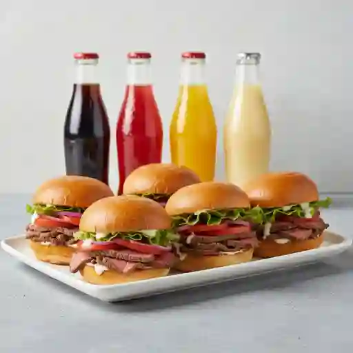 4 Churrasco Italiano + 2 Bebidas 350 cc