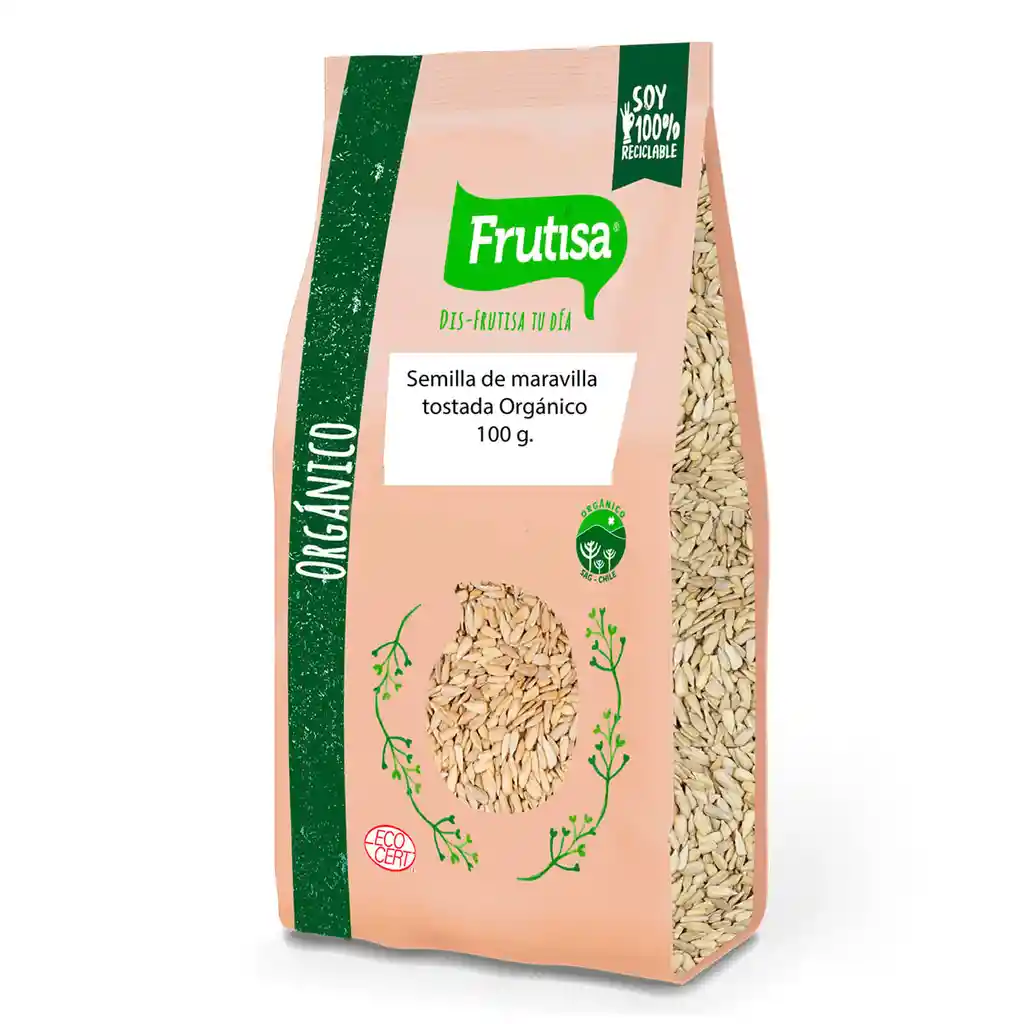 Frutisa Semilla de Maravilla Tostada Orgánica