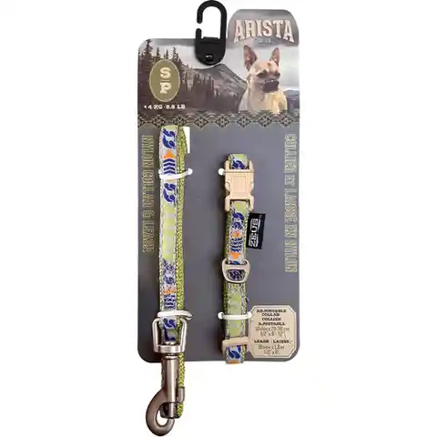 Zeus Arista Pack Collar + Correa Para Perro Calypso Pequeño