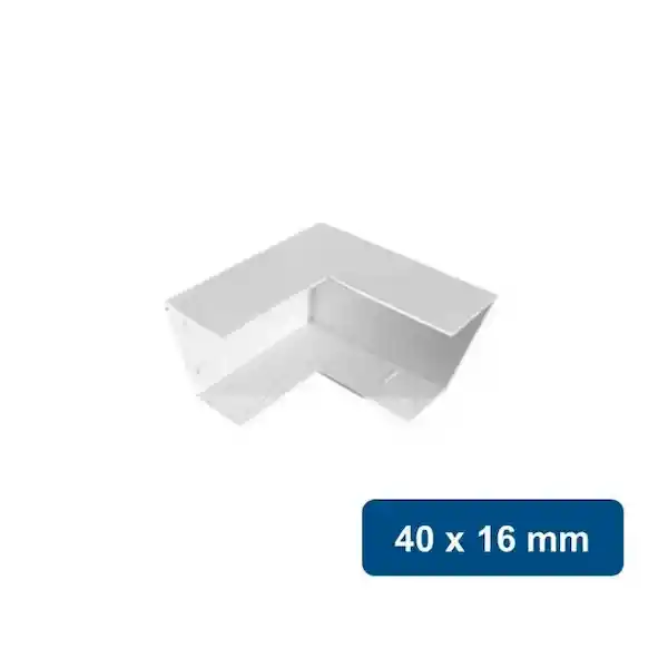 Curva Exterior Para Canaleta Pvc 40 x 16 mm