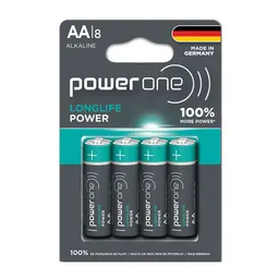 Power One Pila Alcalina Longlife Made in Germany AA
