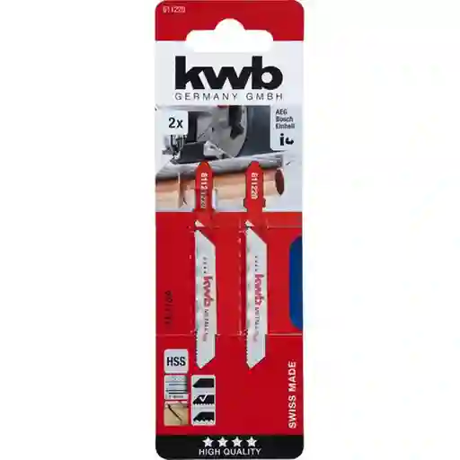KWB hoja de sierra caladora para metal te118a (diente 1.2 mm)