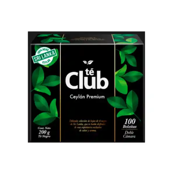 Te Ceylan Negro Club Original 100bls