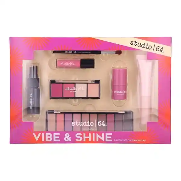 Studio 64 Set Maquillaje Vibe y Shine