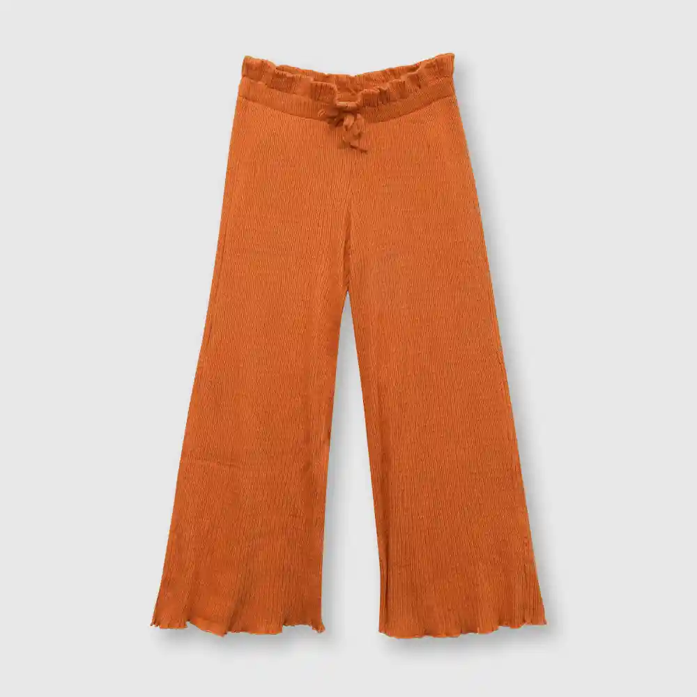 Pantalón Palazzo De Niña Canela Talla 10a