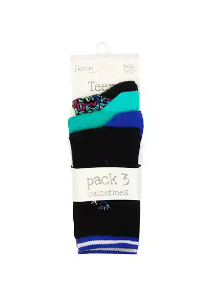 Pack de Calcetines Teen Niño Colores Talla 34/35 - 656