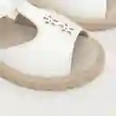 Sandalias Flores De Niña Blanca Talla 24