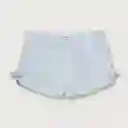 Short Con Elástico Cintura Niño Celeste Talla 6 Meses