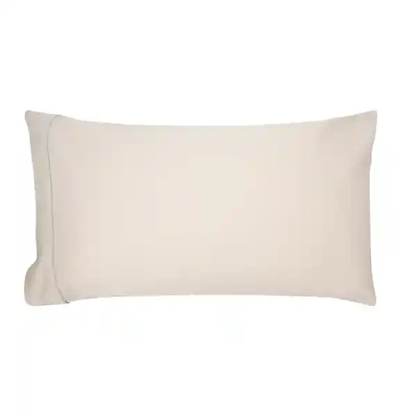 Funda de Almohada Satín 240 Hilos Beige 50 x 90 cm Casaideas