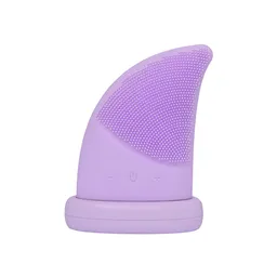Miniso Cepillo Facial de Silicón Con Forma Aleta Tiburón Morado