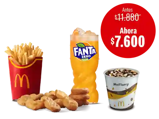 McCombo grande McNuggets x10 + 1 McFlurry Oreo