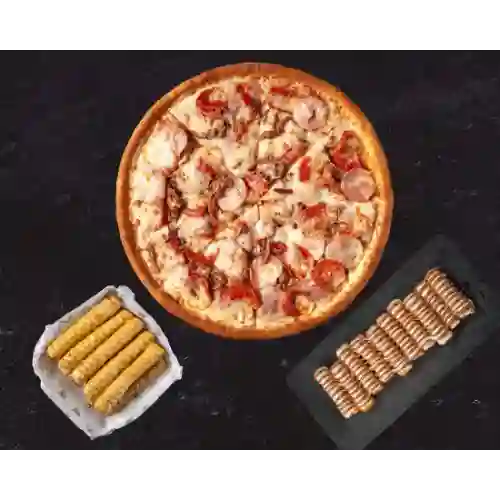 Pizza Mediana + 2 Palitos Snack Size