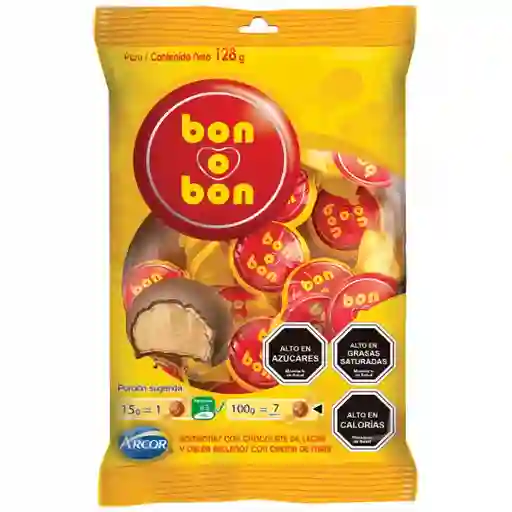 Bon O Bon Bombones de Chocolate con Leche con Crema de Maní