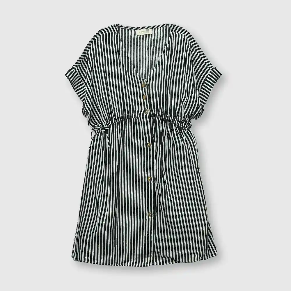 Vestido Listado Niña Azul Talla 12a