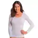 Camiseta Chemisette Manga Larga Blanco Talla M Caffarena