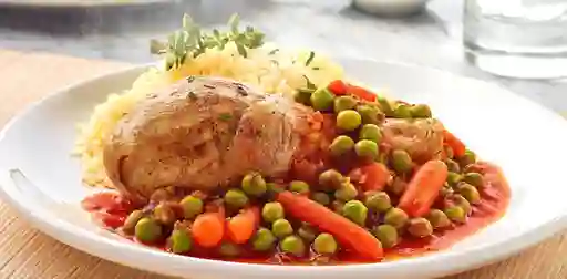Pollo Arvejado con Arroz