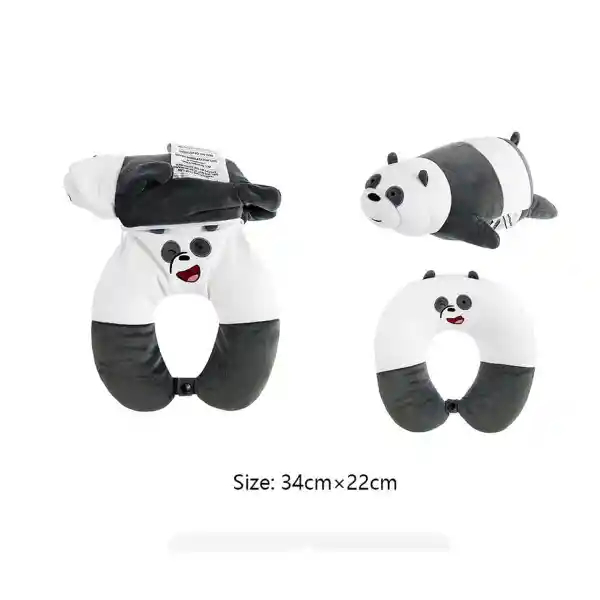 Miniso Almohada Para Viaje We Bare Bears Panda