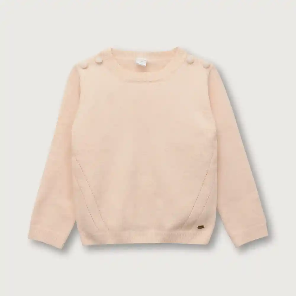 Suéter De Niña Rosado Talla 6 Meses